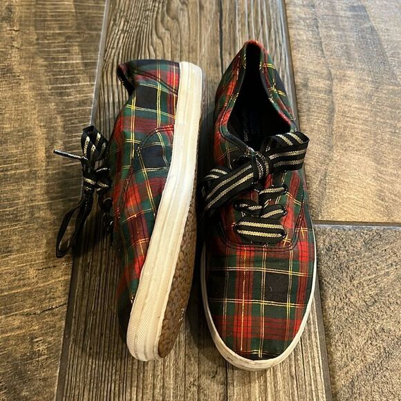 Converse Shoes - Keds red plaid sneakers